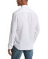 ფოტო #2 პროდუქტის Men's Slim Fit Long Sleeve Button-Down Linen Shirt