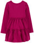 Toddler Long-Sleeve Ribbed Dress 2T