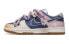 Фото #1 товара 【定制球鞋】 Nike Dunk Low 丝路手信 复古穿搭 渐变 解构双鞋带 低帮 板鞋 女款 蓝紫 / Кроссовки Nike Dunk Low FD9922-151