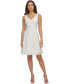 Фото #1 товара Women's Grid Cutout Sleeveless A-Line Dress