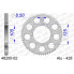 AFAM 48200 rear sprocket Серебристый, 62t - фото #1