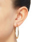 ფოტო #2 პროდუქტის Textured Round Medium Hoop Earrings in 14k Gold, 40mm