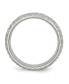 ფოტო #2 პროდუქტის Stainless Steel Brushed and Polished Textured 8mm Band Ring