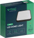 Lampa sufitowa V-TAC Plafon V-TAC 48W LED Kwadrat 42x42cm Natynkowy IP44 Czarny VT-8630B 3000K 5160lm