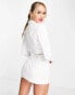 Фото #2 товара Lavish Alice cut out detail blazer dress with pearl trim in white