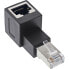 Фото #1 товара InLine patch cord adapter Cat.6A - RJ45 male / female - angled 90° upwards