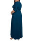 Фото #2 товара Plus Size Meadow Dream Maxi Wrap Dress
