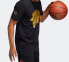 adidas Metallic Rose 金属色印花篮球运动短袖T恤 男款 黑色 / Футболка Adidas Metallic Rose T GK6583