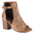 Фото #4 товара Diba True Low Tide Leather Round Toe Block Heels Pumps Womens Brown Dress Casual
