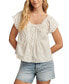 Women's Pintucked Schiffli Blouse