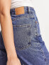 Weekday Rowe extra high waist straight leg jeans in nobel blue