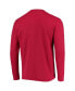 Фото #3 товара Men's Red Kansas City Chiefs Logo Maverick Thermal Henley Long Sleeve T-shirt