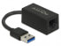 Фото #1 товара Delock Adapter SuperSpeed USB (USB 3.2 Gen 1) with USB Type-A male > Gigabit LAN 10/100/1000 Mbps compact black - USB 3.2 Gen 1 (3.1 Gen 1) Type-A - 10,100,1000 Mbit/s - IEEE 802.1Q - IEEE 802.3 - IEEE 802.3ab - IEEE 802.3az - IEEE 802.3u - IEEE 802.3x - Black -