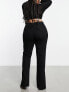 Фото #2 товара ASOS DESIGN Curve slim straight jeans with split hem in black