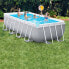 INTEX Prism 488x244x107 cm Rectangular Steel Frame Above Ground Pool