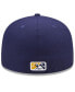 Фото #4 товара Men's Gold, Navy Montgomery Biscuits Marvel x Minor League 59FIFTY Fitted Hat