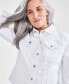 Фото #3 товара Джинсовая куртка Style & Co Petite Classic для женщин, созданная для Macy's