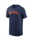 Фото #3 товара Men's Alex Bregman Navy Houston Astros 2023 Gold Collection Name and Number T-shirt