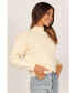 ფოტო #2 პროდუქტის Women's Mia Textured Shoulder Knit Sweater
