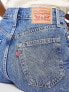 Levi's high waisted mom short in mid wash