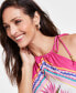 ფოტო #4 პროდუქტის Women's Scarf-Print Halter Top, Created for Macy's