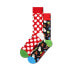 HAPPY SOCKS Big Dot Snowman Gift Set Half long socks 2 pairs