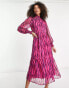 Фото #6 товара Y.A.S animal maxi dress in pink