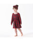 ფოტო #8 პროდუქტის Toddler Girls Holiday Plaid About You Long Sleeve Dress