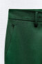 Фото #6 товара Укороченные брюки из 100% шерсти — zw collection ZARA