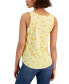 ფოტო #2 პროდუქტის Juniors' Oranges Tie-Front Tank Top