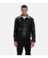 Фото #1 товара Men's Casual Leather Jacket, Black