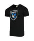 Фото #4 товара Men's Chris Wondolowski Black San Jose Earthquakes Authentic Stack T-shirt