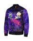 ფოტო #3 პროდუქტის Men's Purple Rugrats Nickelodeon Graphic Satin Full-Snap Jacket