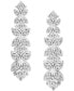 Diamond Butterfly Drop Earrings (1 ct. t.w.) in Sterling Silver, Created for Macy's
