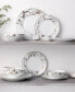 Фото #12 товара Raptures Platinum Set of 4 Cereal Bowls, Service For 4