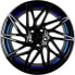 Фото #2 товара Колесный диск литой Keskin KT20 Future black painted blue inside 8.5x19 ET45 - LK5/112 ML72.6