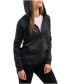 Фото #2 товара Premium Zip-Up Hoodie for Women with Smooth Matte Finish & Cozy Fleece Inner Lining - Women's Sweater with Hood