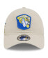 Фото #2 товара Men's Stone Los Angeles Rams 2023 Salute To Service 9TWENTY Adjustable Hat