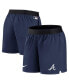 Women's Navy Atlanta Braves Authentic Collection Team Performance Shorts