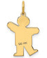 ფოტო #3 პროდუქტის Boy Charm Pendant in 14k Gold