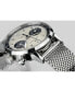 ფოტო #4 პროდუქტის Men's Swiss Automatic Chronograph Intra-Matic Stainless Steel Mesh Bracelet Watch 40mm