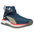 Фото #2 товара Puma X Helly Hansen Voyage Nitro SlipOn Running Mens Blue Sneakers Athletic Sho