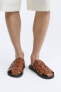Фото #6 товара Плетеные кожаные сандалии ZARA