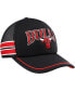 Фото #3 товара Men's Black Chicago Bulls Sidebrand Stripes Trucker Adjustable Hat