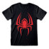 ფოტო #1 პროდუქტის HEROES Official Spider-Man Miles Morales Hanging Spider short sleeve T-shirt