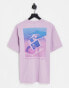 Фото #1 товара Coney Island Picnic online t-shirt in lilac with chest and back print