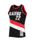 Men's Clyde Drexler Black Portland Trail Blazers 1991-92 Hardwood Classics 75th Anniversary Diamond Swingman Jersey