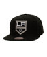 Фото #1 товара Men's Black Los Angeles Kings Core Top Spot Snapback Hat