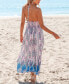 Women's Boho Sleeveless Halter Maxi Beach Dress