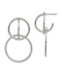 ფოტო #1 პროდუქტის Stainless Steel Polished Interlocking Circles Dangle Earrings
